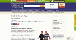 Desktop Screenshot of blog.metaldetector.com